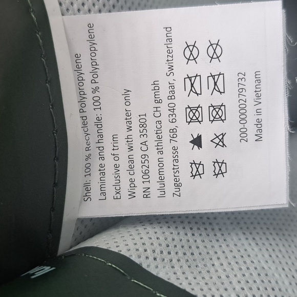 Lululemon Large Holiday Reusable Shopping Gift Bag Tote - Green/ Teal - Picture 9 of 9